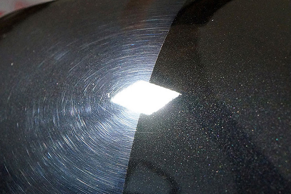 Swirl markovi — prije i poslije poliranja